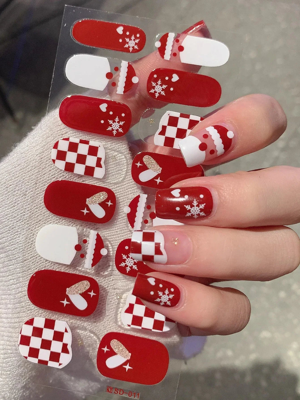 Autocollants D’Art Des Ongles 3D Pour Des Ongles Festifs Faciles — Cœur Rouge, photo 24