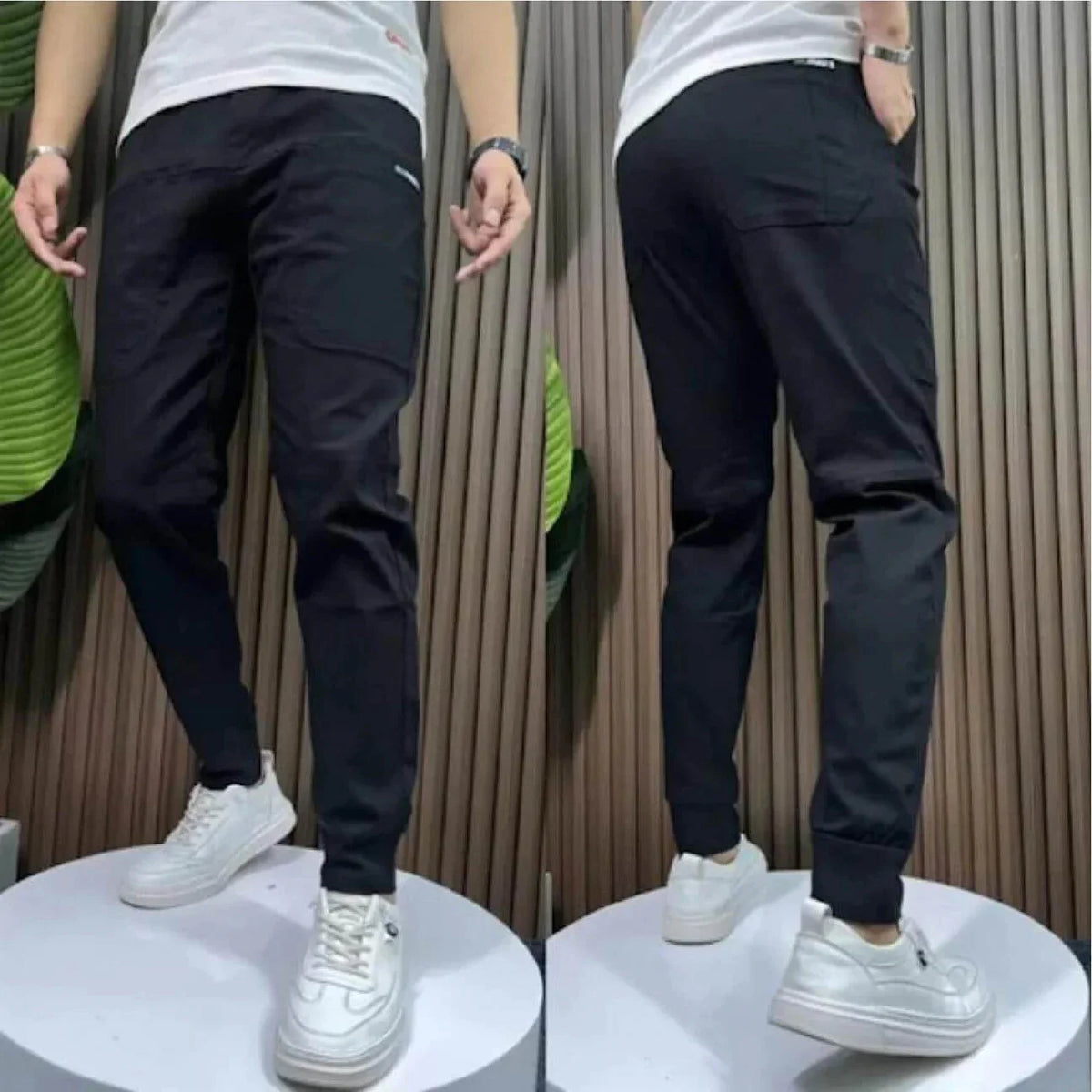 Vaquero Cargo Elástico Premium – Comodidad y Estilo — Negro, foto 8