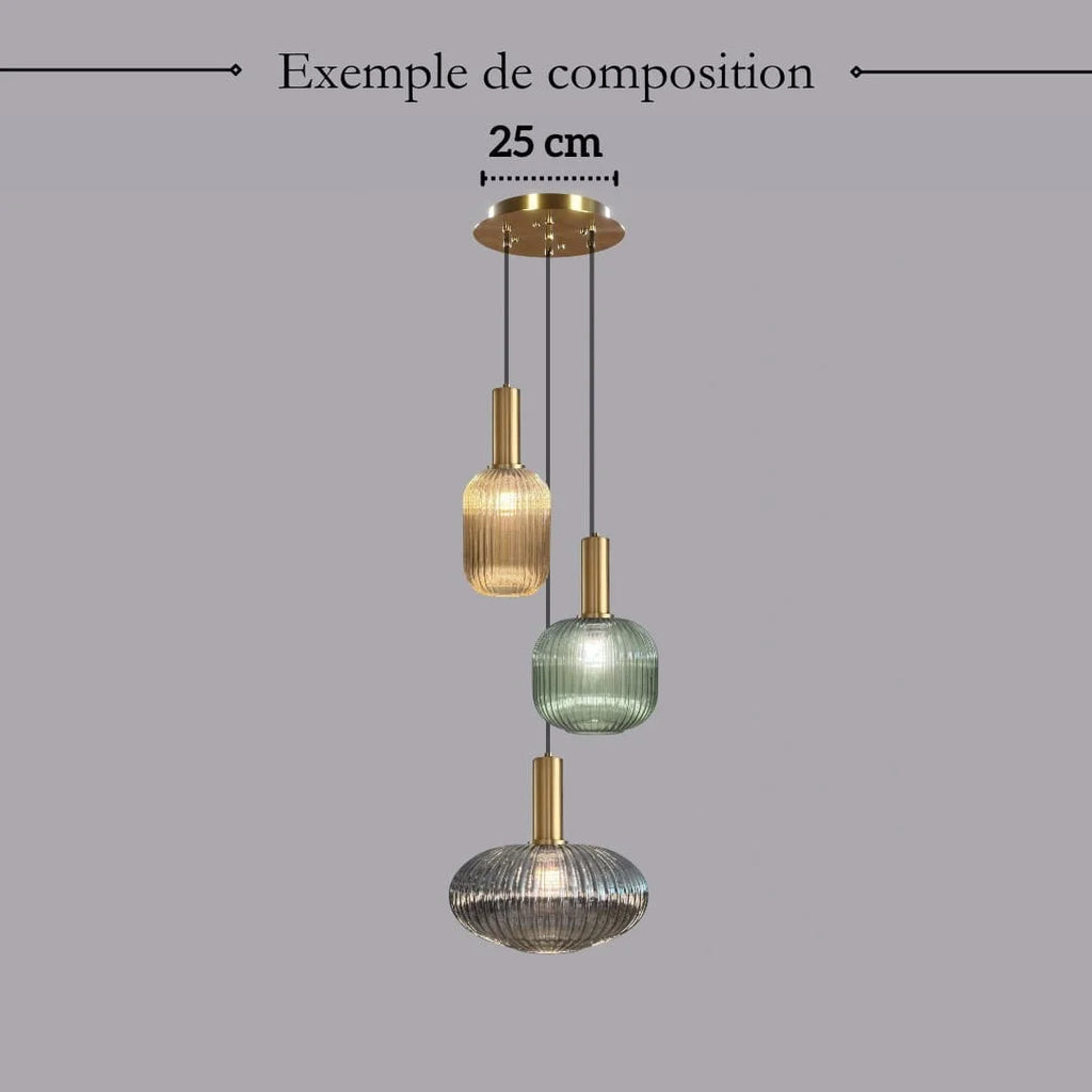 Elegant Vintage Taklampe i Glass — bilde 27